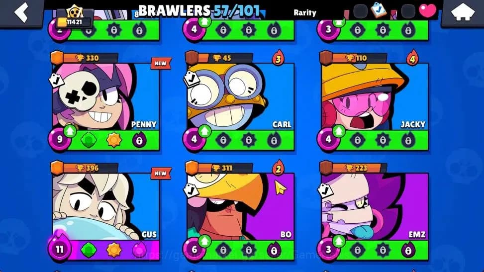 Brawl Stars Accounts 11K Trophy|27K Bling 302 Gem|57 Brawler 5 Max Lvl| image 12