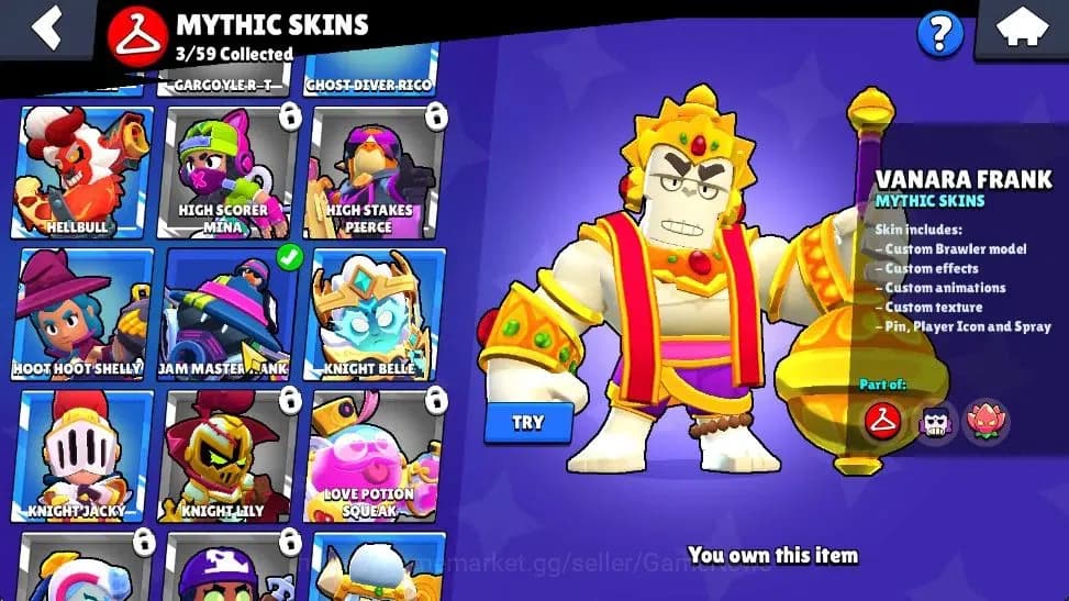 Brawl Stars Accounts 11K Trophy|27K Bling 302 Gem|57 Brawler 5 Max Lvl| image 17