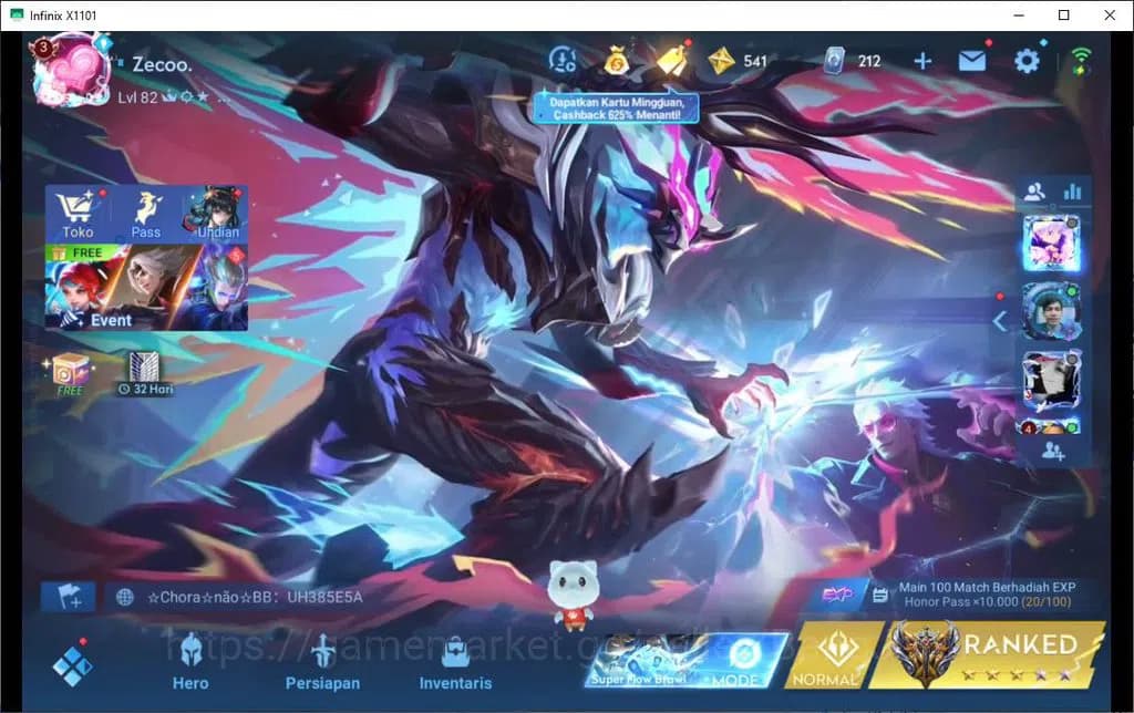 Honor of Kings Accounts GLOBAL|90HR|76SK|LEGEND=LI XIN|LIMITED=YUHUAN|LNY= image 1