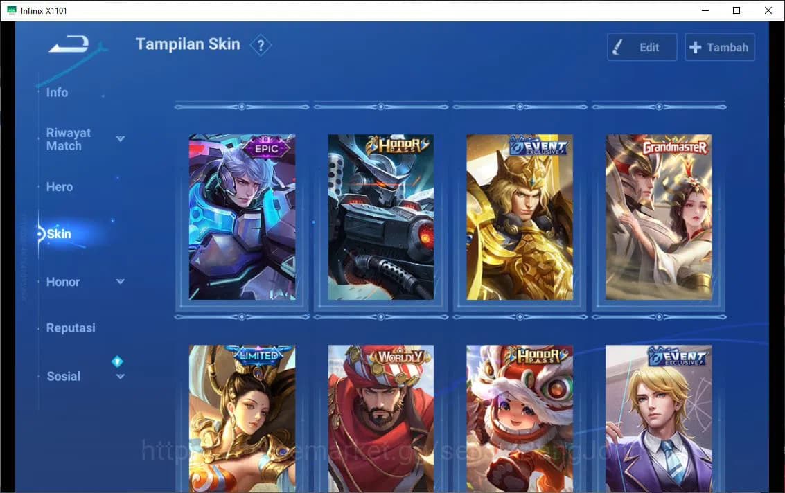 Honor of Kings Accounts GLOBAL|90HR|76SK|LEGEND=LI XIN|LIMITED=YUHUAN|LNY= image 5