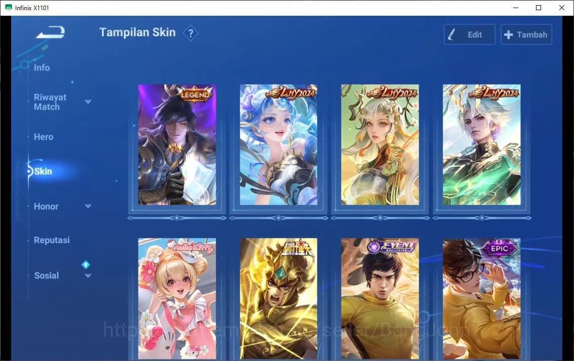 Honor of Kings Accounts GLOBAL|90HR|76SK|LEGEND=LI XIN|LIMITED=YUHUAN|LNY= image 7
