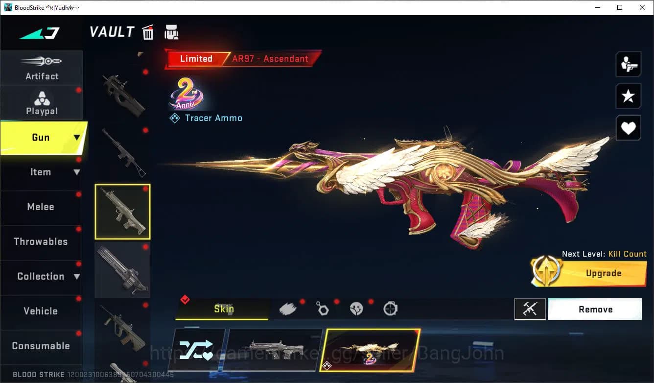 Blood Strike Accounts ASIA LV50 SILVER LIMIT MP155 RPK AR97 MP7 SDS COLL image 10