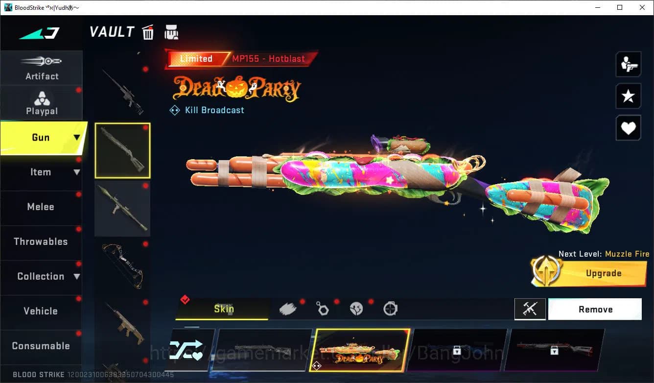 Blood Strike Accounts ASIA LV50 SILVER LIMIT MP155 RPK AR97 MP7 SDS COLL image 12