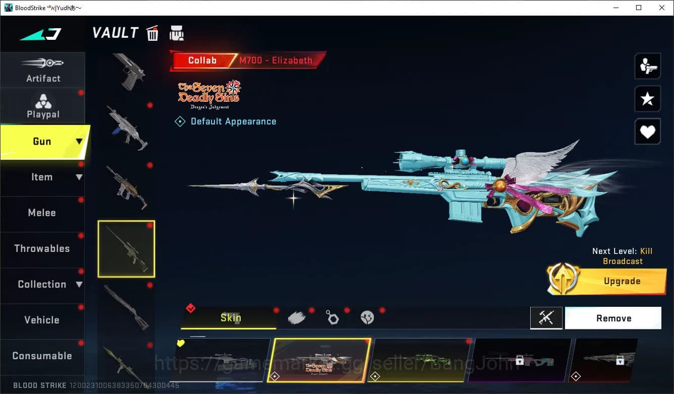 Blood Strike Accounts ASIA LV50 SILVER LIMIT MP155 RPK AR97 MP7 SDS COLL image 13