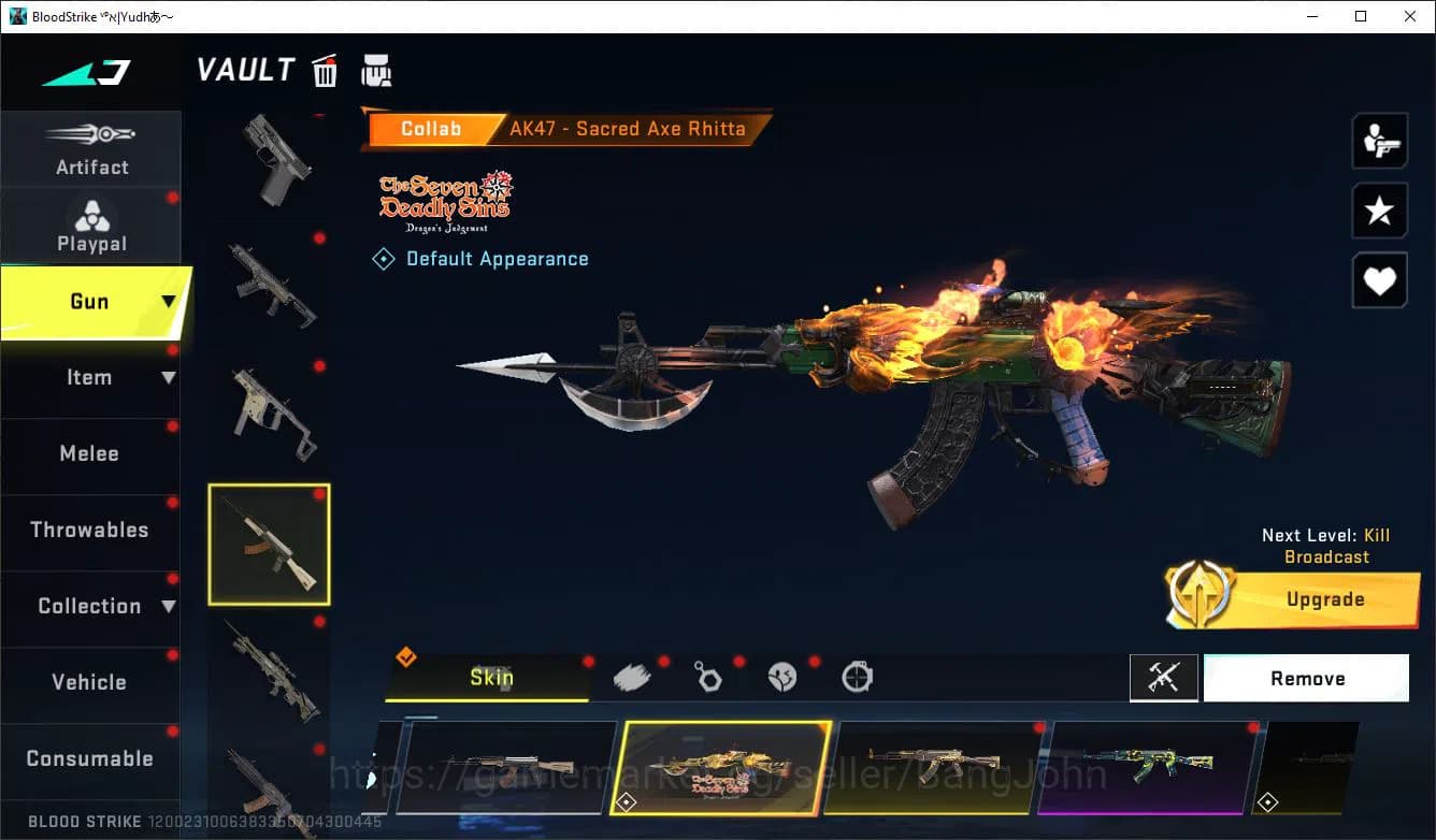 Blood Strike Accounts ASIA LV50 SILVER LIMIT MP155 RPK AR97 MP7 SDS COLL image 14