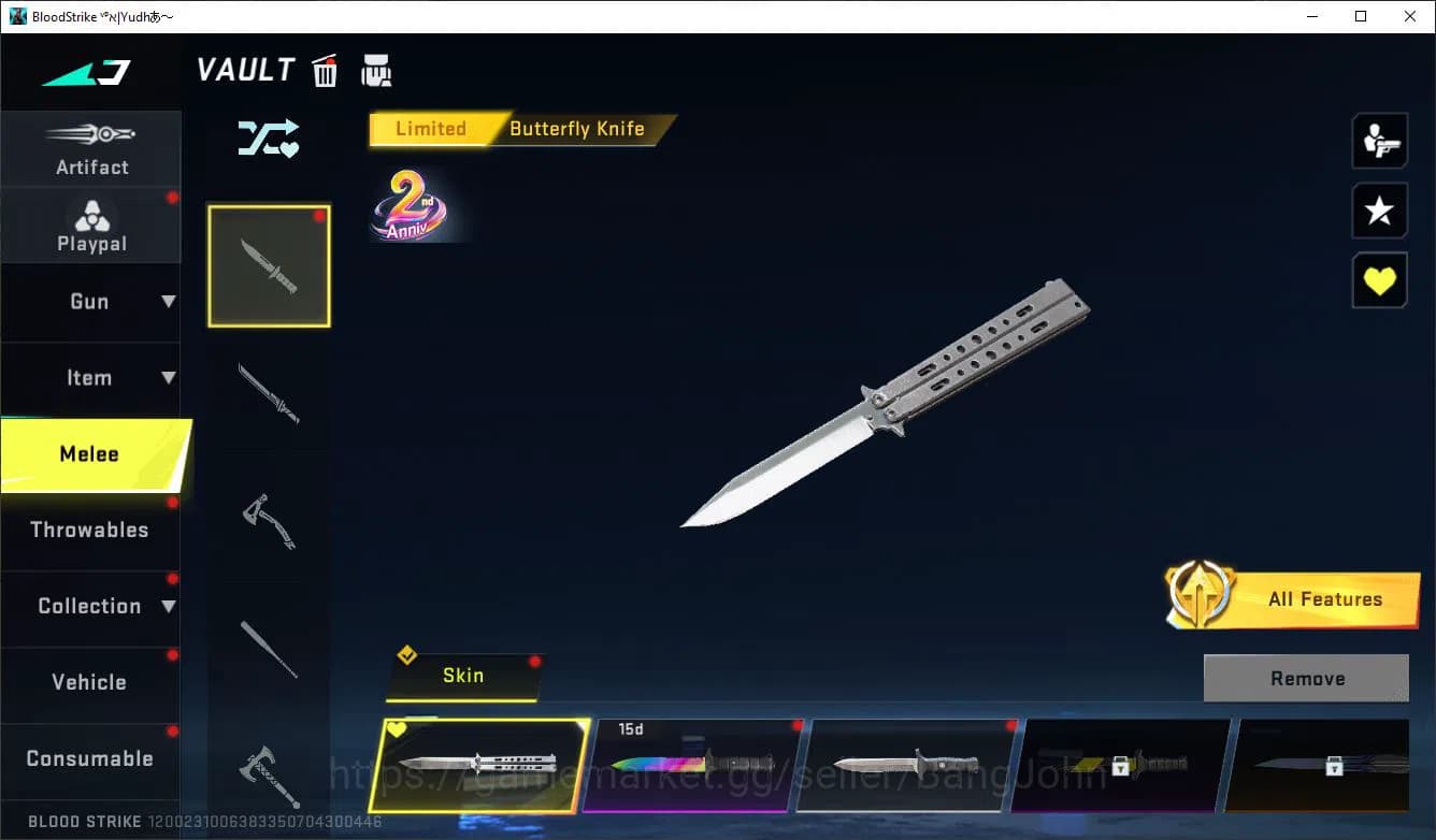 Blood Strike Accounts ASIA LV50 SILVER LIMIT MP155 RPK AR97 MP7 SDS COLL image 4