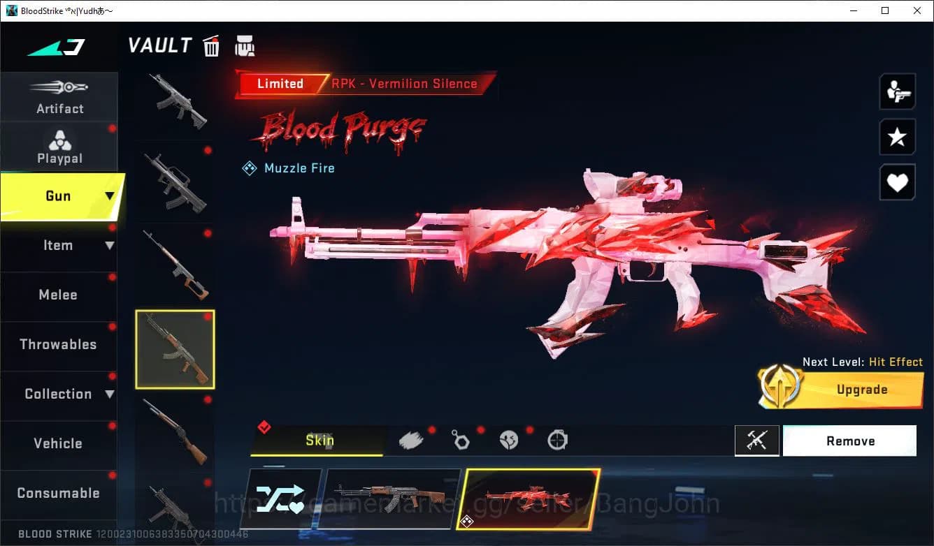 Blood Strike Accounts ASIA LV50 SILVER LIMIT MP155 RPK AR97 MP7 SDS COLL image 7