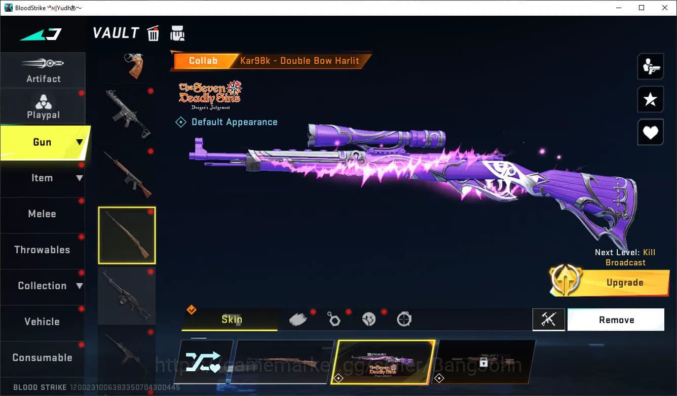 Blood Strike Accounts ASIA LV50 SILVER LIMIT MP155 RPK AR97 MP7 SDS COLL image 9