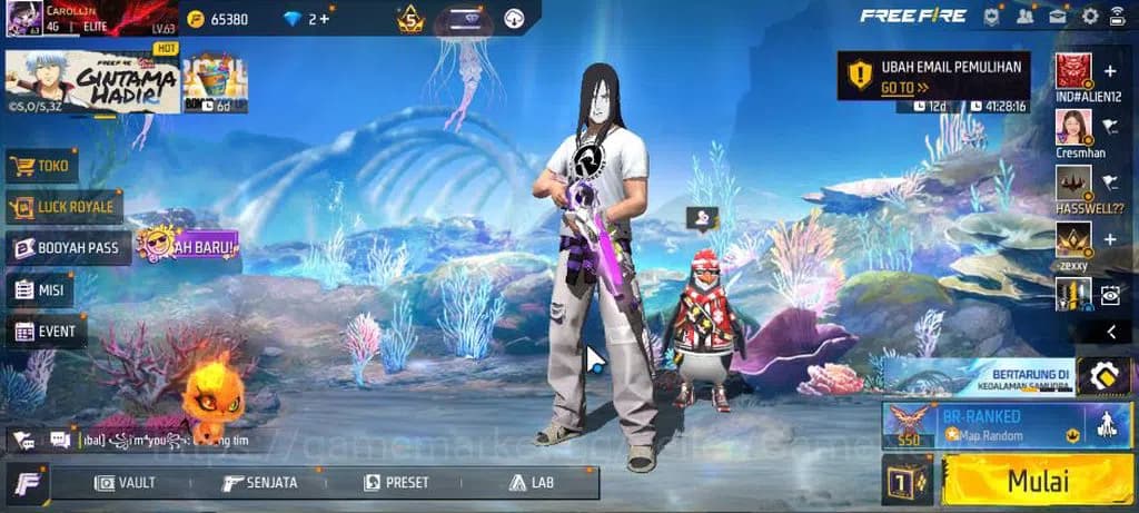 Free Fire Accounts Indonesia|M1887 Sterling C Lv6,Hand Of H,Emerald P image 1