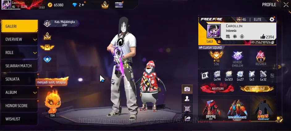 Free Fire Accounts Indonesia|M1887 Sterling C Lv6,Hand Of H,Emerald P image 19