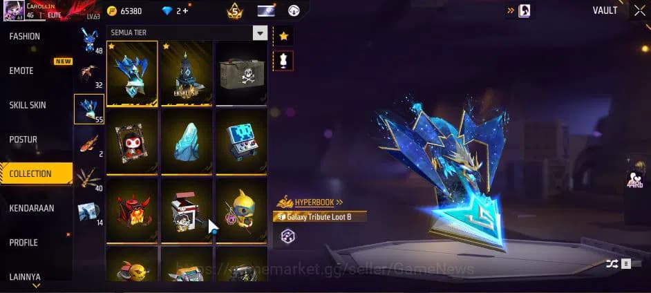 Free Fire Accounts Indonesia|M1887 Sterling C Lv6,Hand Of H,Emerald P image 5