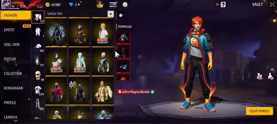 Free Fire Accounts Indonesia|M1887 Sterling C Lv6,Hand Of H,Emerald P image 8