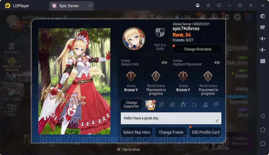 Epic Seven Accounts Global Unverif | 6ML | (Landy,Tieria,Veronica,Roan image 1