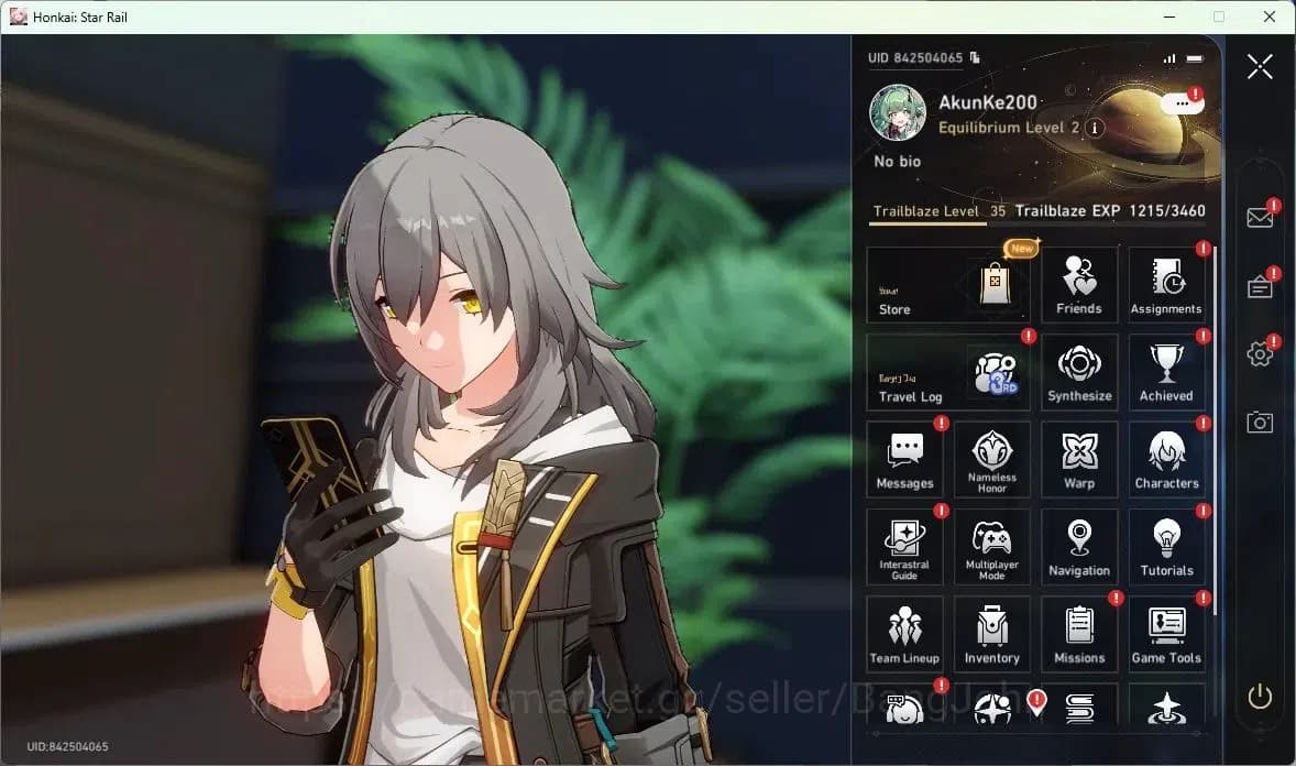 Honkai Star Rail Accounts ASIA | TL 35 | 5 LIMIT | HUO HUO | SILVER WOLF | S image 1