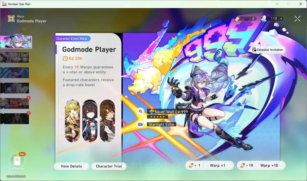 Honkai Star Rail Accounts ASIA | TL 35 | 5 LIMIT | HUO HUO | SILVER WOLF | S image 14