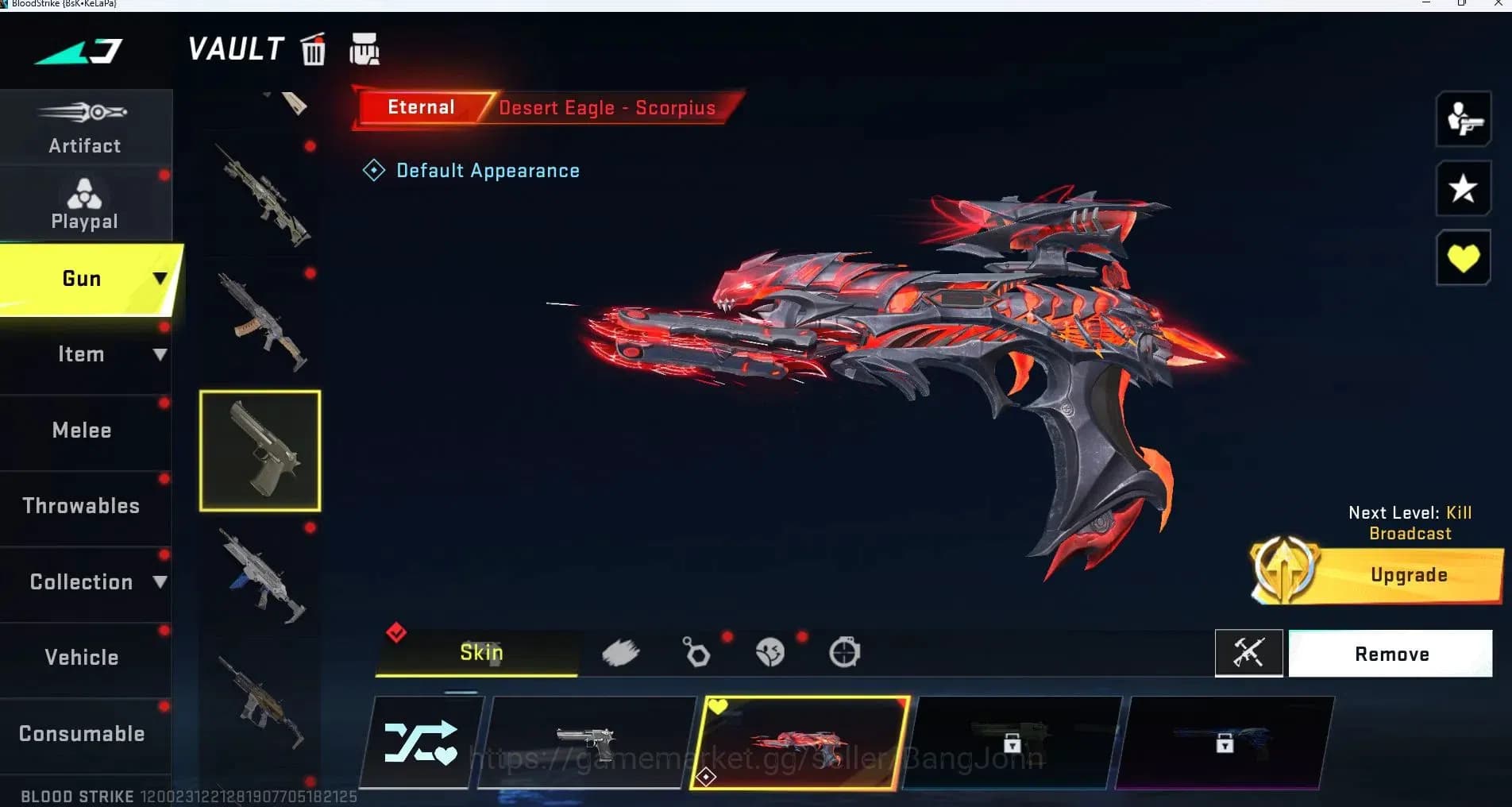 Blood Strike Accounts ASIA| L32|BR Master IV|Eternal=Desert Eagle Scorpi image 4