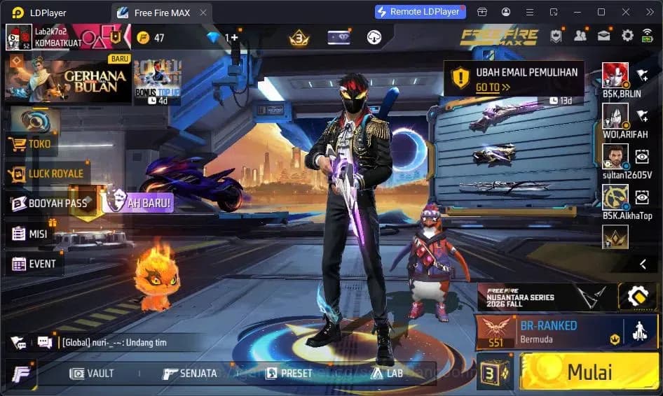 Free Fire Accounts Indonesia | Vault 93 | EVO SG-STERLING | EVO-P90 G image 1