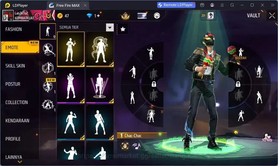 Free Fire Accounts Indonesia | Vault 93 | EVO SG-STERLING | EVO-P90 G image 13