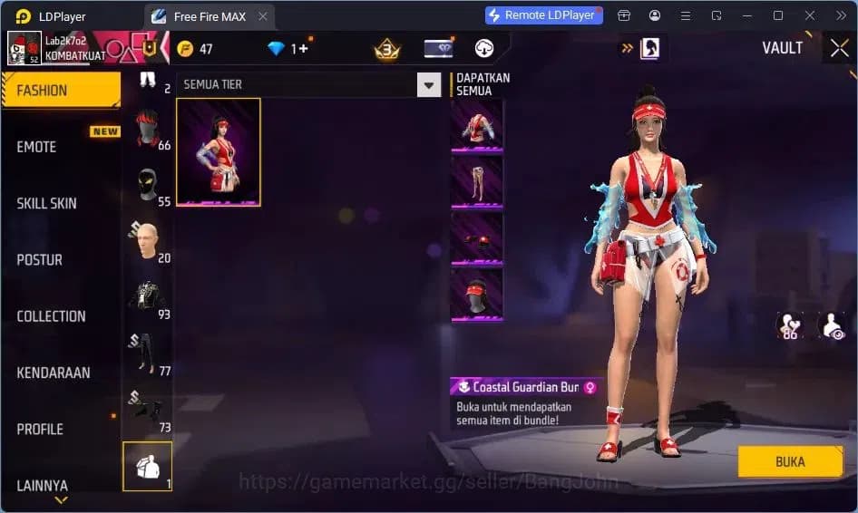 Free Fire Accounts Indonesia | Vault 93 | EVO SG-STERLING | EVO-P90 G image 14