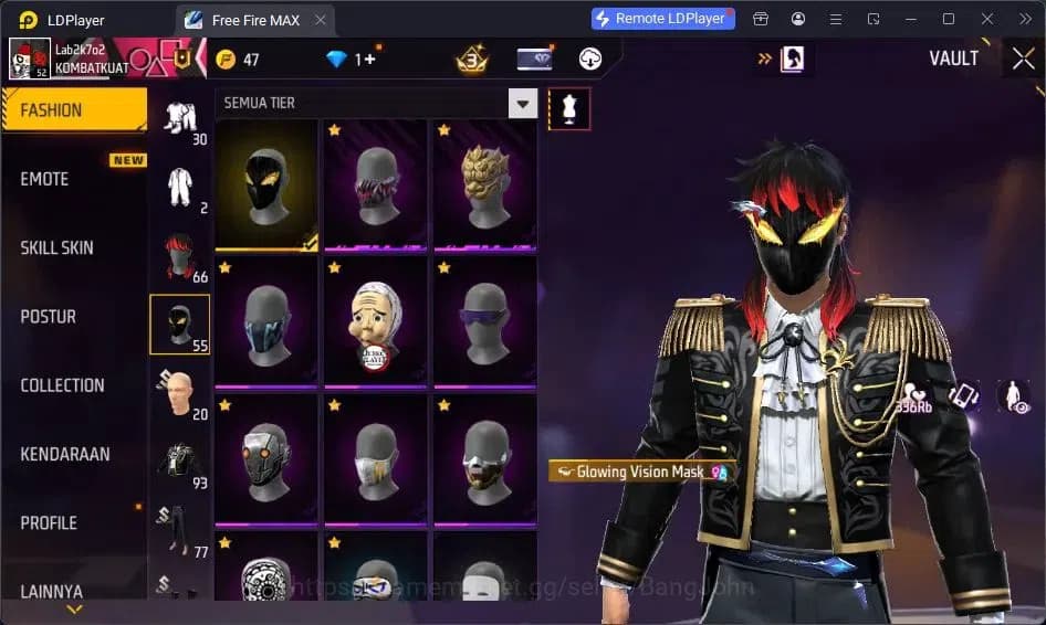 Free Fire Accounts Indonesia | Vault 93 | EVO SG-STERLING | EVO-P90 G image 19