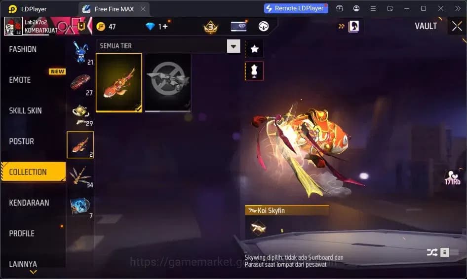 Free Fire Accounts Indonesia | Vault 93 | EVO SG-STERLING | EVO-P90 G image 9