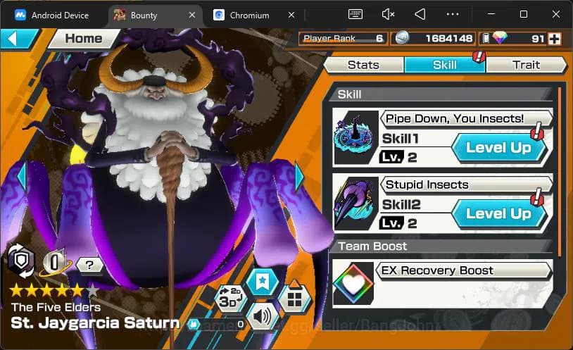 One Piece Bounty Rush Accounts GLOBAL|5 EX|5elders Saturn,Gear5 Luffy,GP Edward N image 3