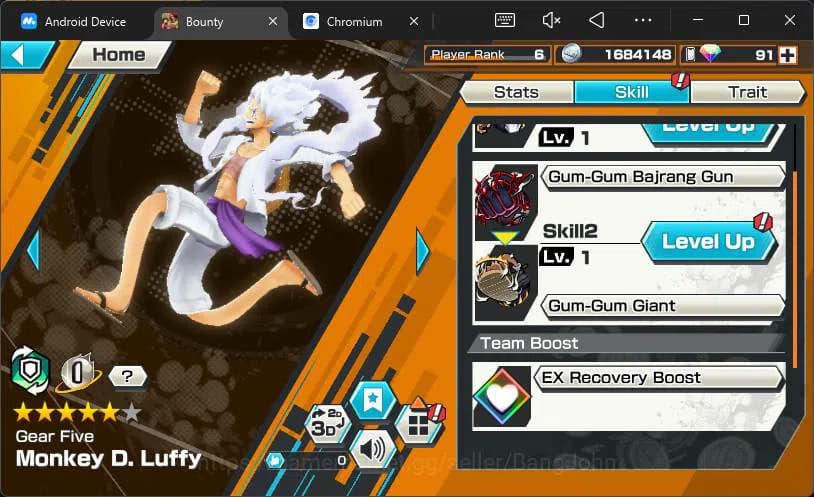One Piece Bounty Rush Accounts GLOBAL|5 EX|5elders Saturn,Gear5 Luffy,GP Edward N image 4