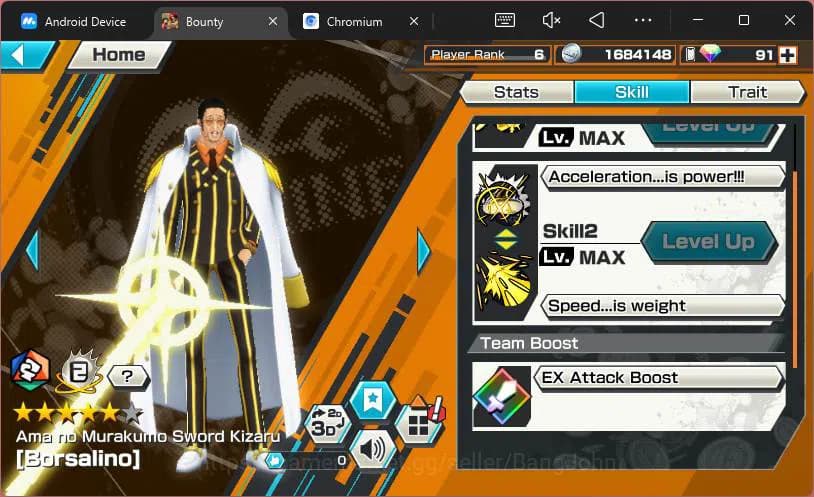 One Piece Bounty Rush Accounts GLOBAL|5 EX|5elders Saturn,Gear5 Luffy,GP Edward N image 6