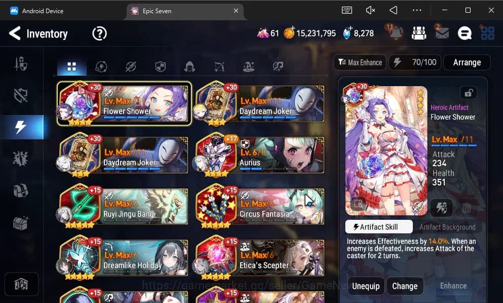 Epic Seven Accounts GLOBAL Unverif|8 ML(Salome,NM Luna,Har Setti,Etc)+ image 12