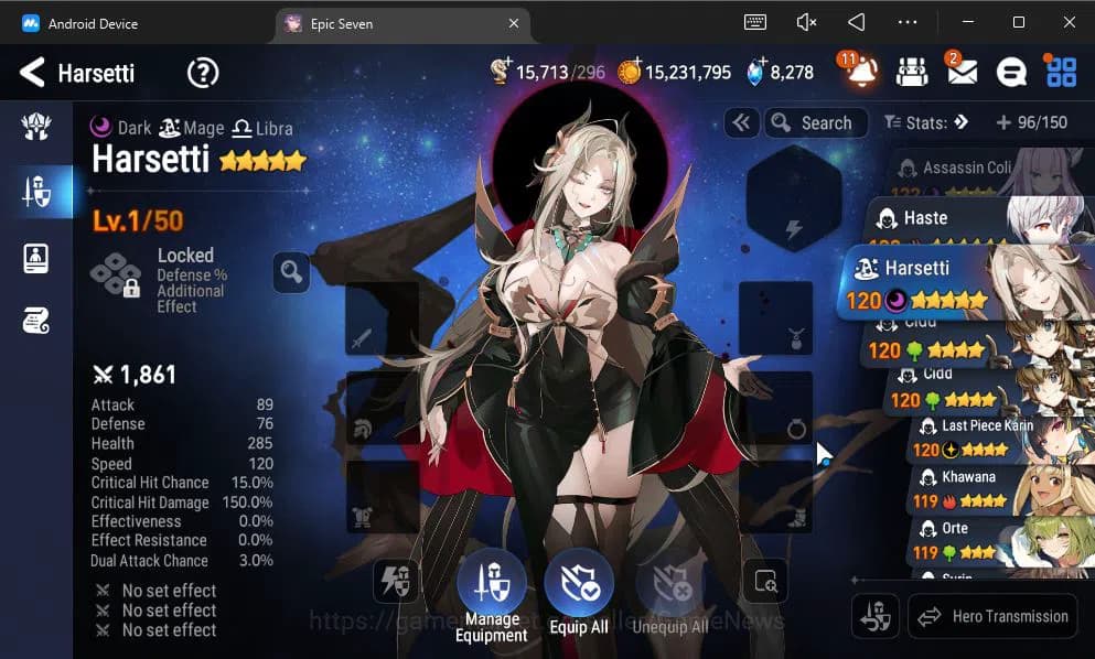 Epic Seven Accounts GLOBAL Unverif|8 ML(Salome,NM Luna,Har Setti,Etc)+ image 4