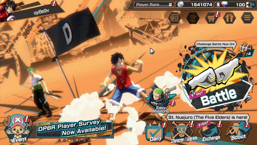 One Piece Bounty Rush Accounts Global|4 EX|Divine Departure Shanks,T5E St.Ethanba image 1