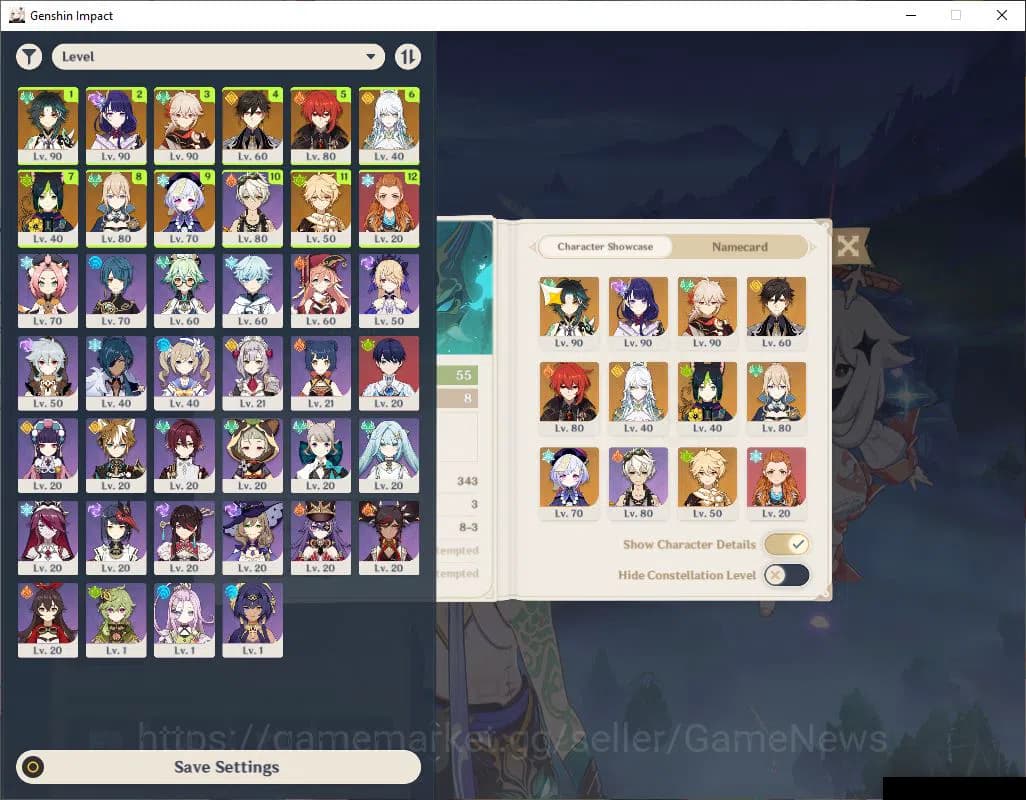 Genshin Impact Accounts ASIA|AR 55|5 Limited +3(*5Weapon)|Zibai,Raiden,Kaz image 1