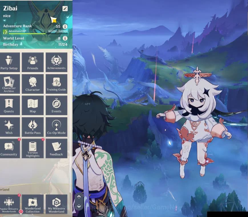 Genshin Impact Accounts ASIA|AR 55|5 Limited +3(*5Weapon)|Zibai,Raiden,Kaz image 2