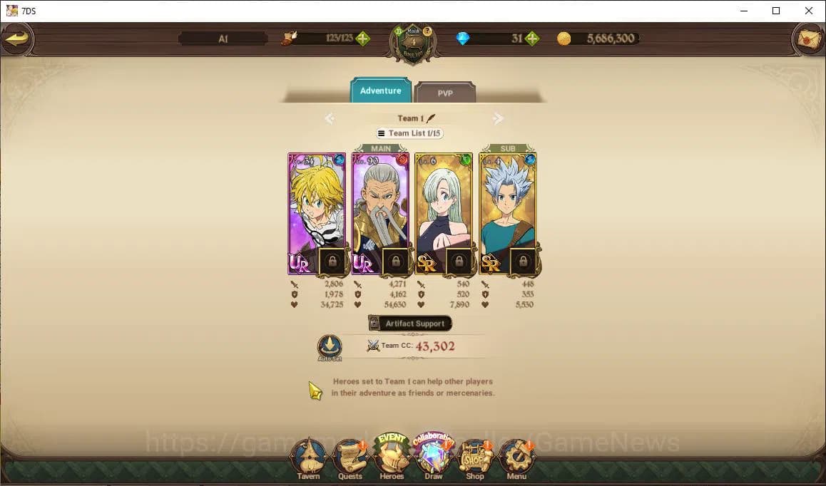 The Seven Deadly Sins: Grand Cross Accounts Asia|483K CC|31 DM|3 UR + Collab ReZero|Meresca,DK image 11