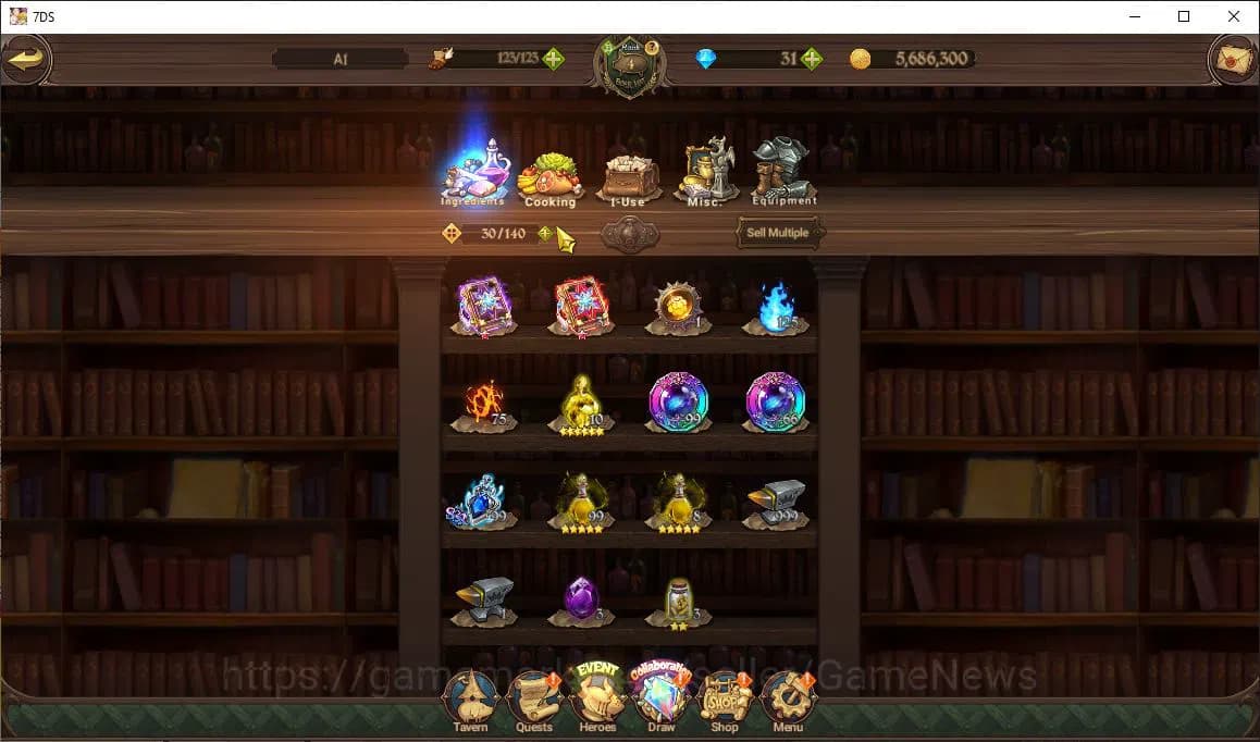 The Seven Deadly Sins: Grand Cross Accounts Asia|483K CC|31 DM|3 UR + Collab ReZero|Meresca,DK image 7