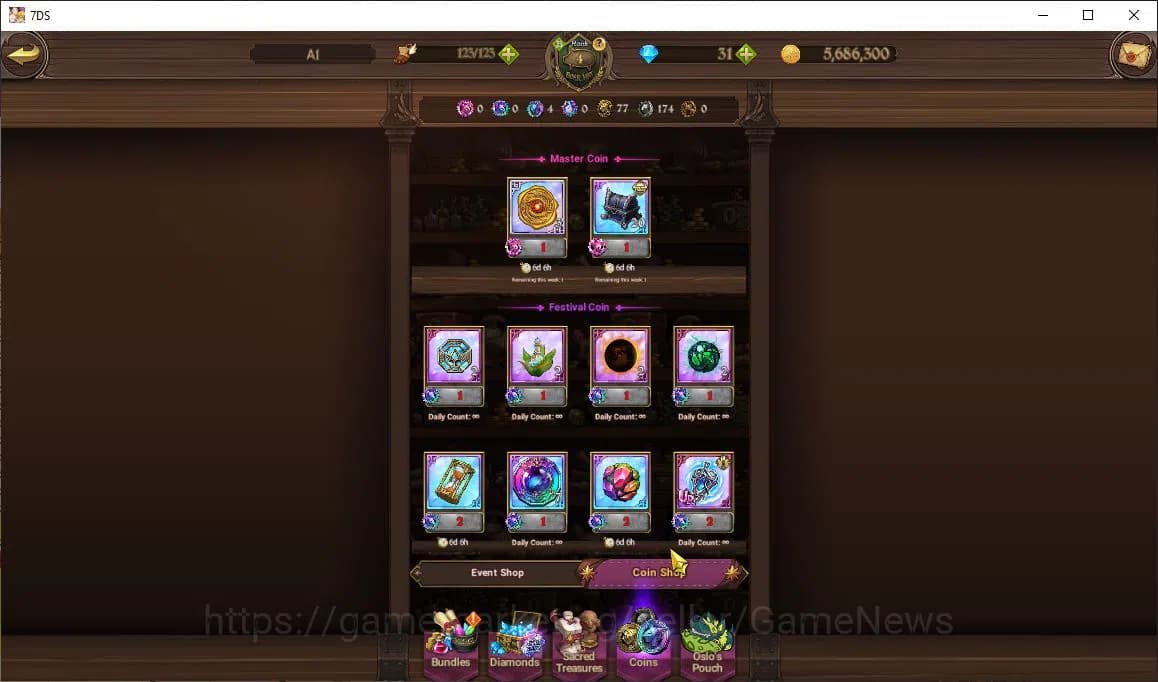 The Seven Deadly Sins: Grand Cross Accounts Asia|483K CC|31 DM|3 UR + Collab ReZero|Meresca,DK image 8