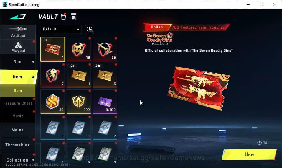 Blood Strike Accounts ASIA|6 ULTRA[VAL,UMP45 Lv4,QBZ95,INP-9,DEagle,Gloc image 11