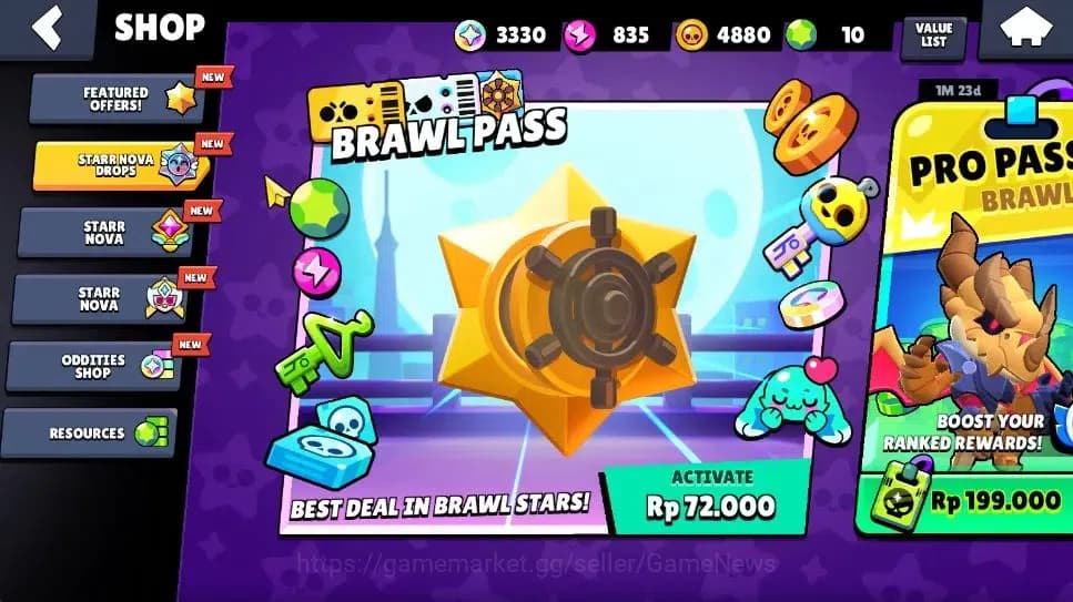 Brawl Stars Accounts 1001 Trophy|3,3K Bling|14 Brawlers 2 Max Lvl [Shel image 7