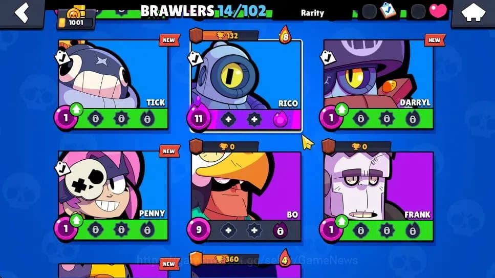 Brawl Stars Accounts 1001 Trophy|3,3K Bling|14 Brawlers 2 Max Lvl [Shel image 9