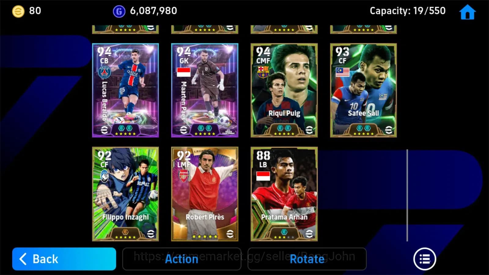 eFootball Accounts ANDROID|PW 3147|Bebeto,Kdb,Owen,Giuly,messi,Kante, image 1