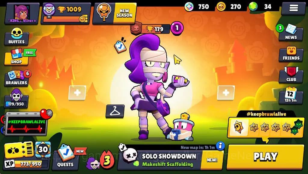 Brawl Stars Accounts 1009 Trophy | 13 Brawlers 2 MAX Lvl | 2 Epic [Moon image 1