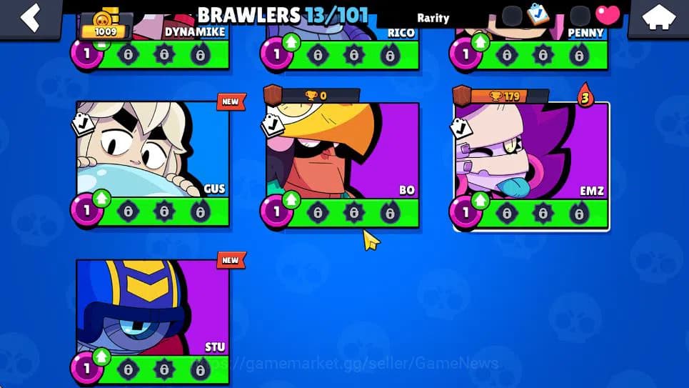 Brawl Stars Accounts 1009 Trophy | 13 Brawlers 2 MAX Lvl | 2 Epic [Moon image 9