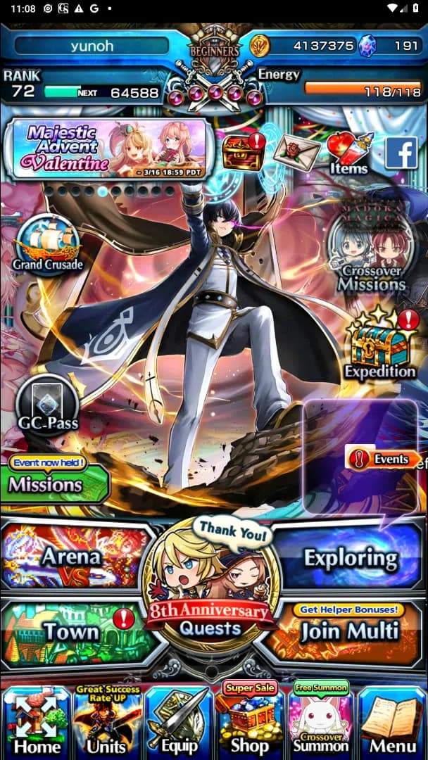 Grand Summoners Accounts Global| Ascend 16| Shadow, Islid HP, DLS Rimuru, B image 1