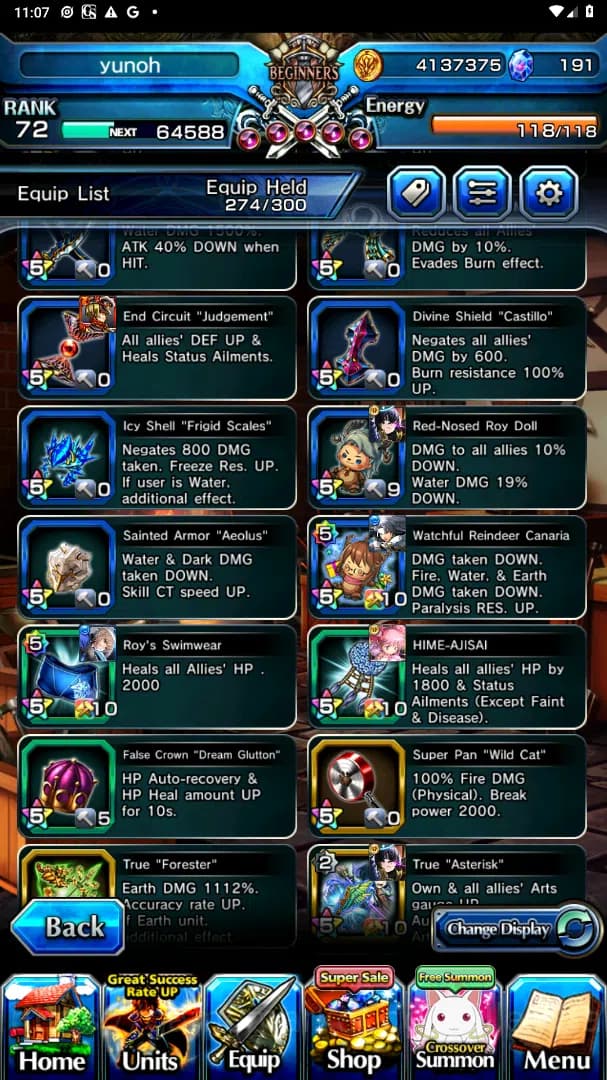 Grand Summoners Accounts Global| Ascend 16| Shadow, Islid HP, DLS Rimuru, B image 11