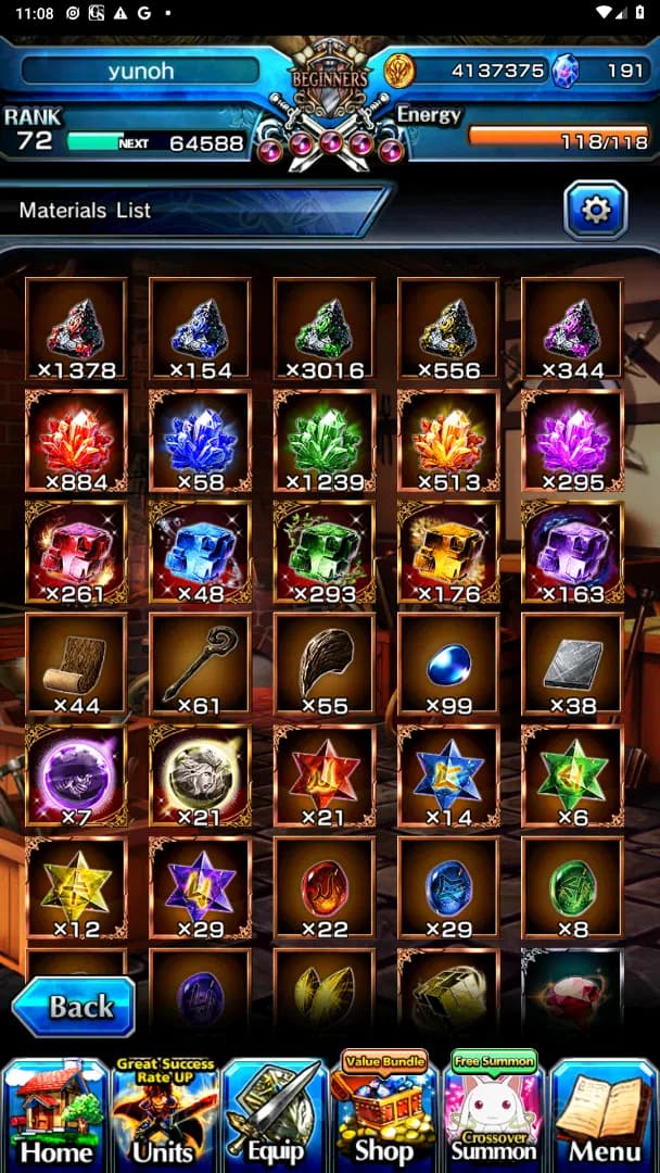 Grand Summoners Accounts Global| Ascend 16| Shadow, Islid HP, DLS Rimuru, B image 13