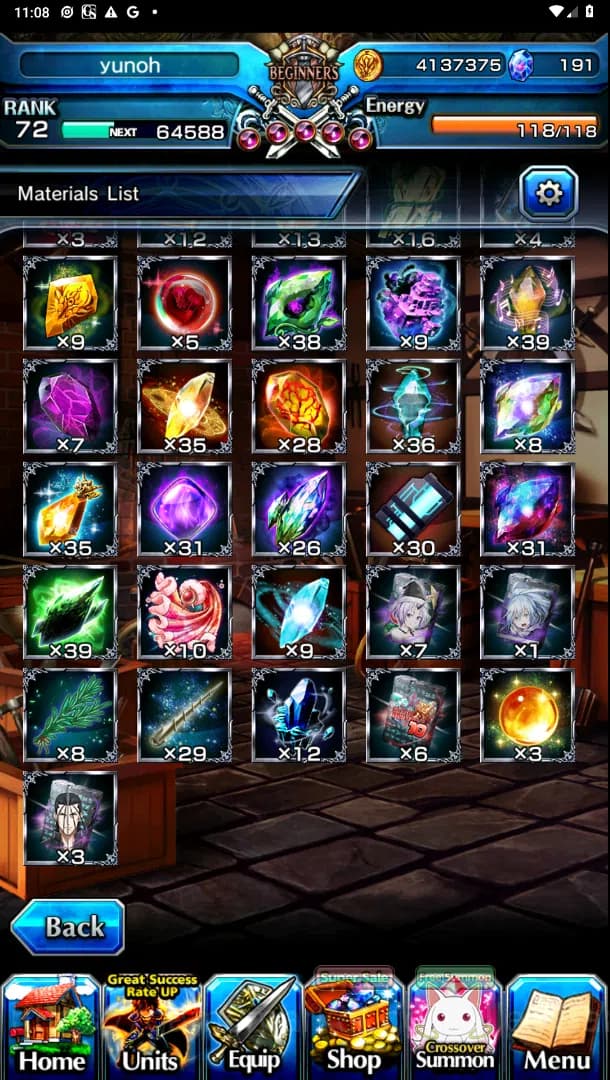 Grand Summoners Accounts Global| Ascend 16| Shadow, Islid HP, DLS Rimuru, B image 15