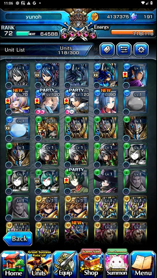 Grand Summoners Accounts Global| Ascend 16| Shadow, Islid HP, DLS Rimuru, B image 3