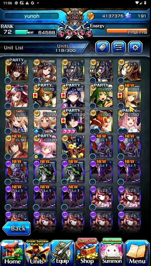 Grand Summoners Accounts Global| Ascend 16| Shadow, Islid HP, DLS Rimuru, B image 4