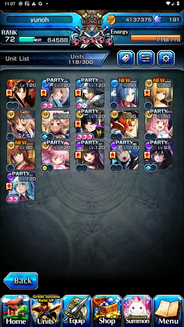 Grand Summoners Accounts Global| Ascend 16| Shadow, Islid HP, DLS Rimuru, B image 6