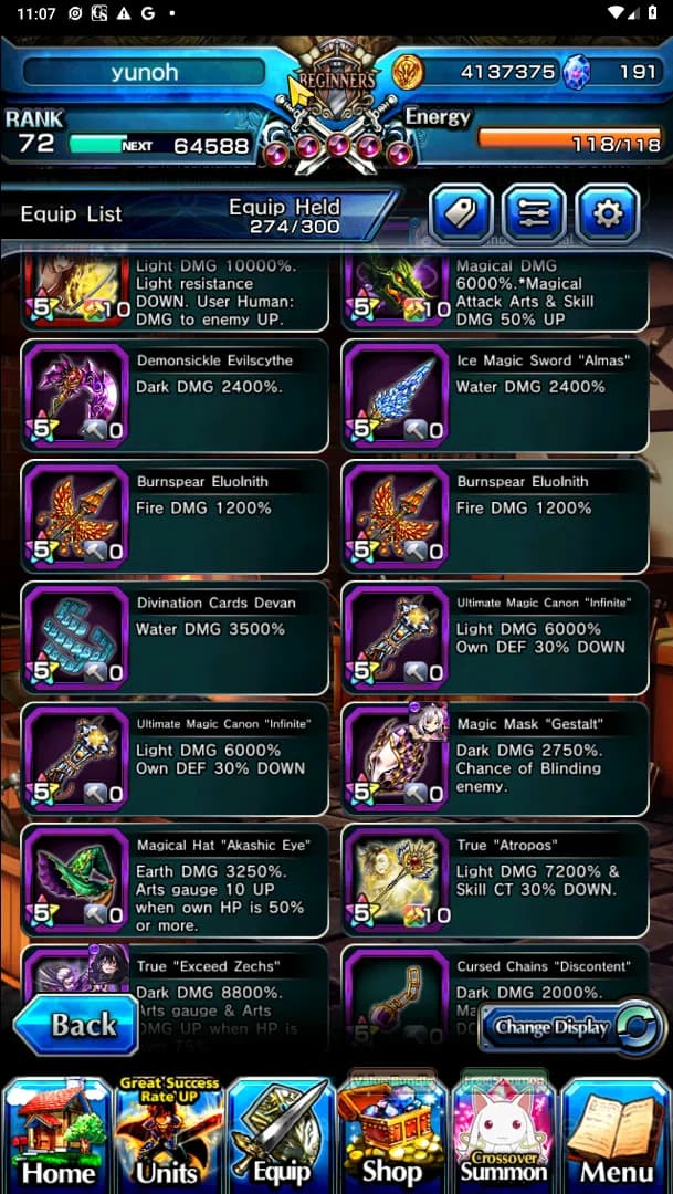 Grand Summoners Accounts Global| Ascend 16| Shadow, Islid HP, DLS Rimuru, B image 9